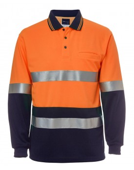 JB'S Hi Vis L/S (D+N) Traditional Polo